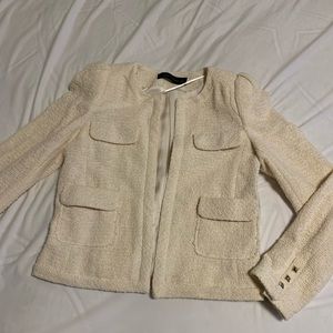 Cream Zara Jacket